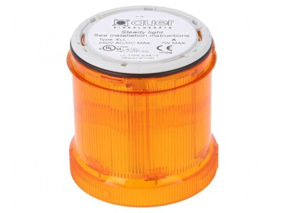 Semnalizator Luminos BA15D Portocaliu 12-250V IP66 foto