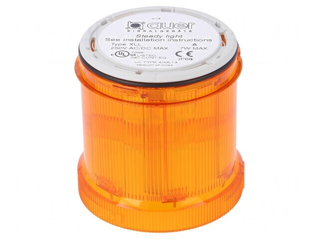 Semnalizator Luminos BA15D Portocaliu 12-250V IP66