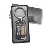 Breloc personalizat casa decupata gravat cu poza si textul tau