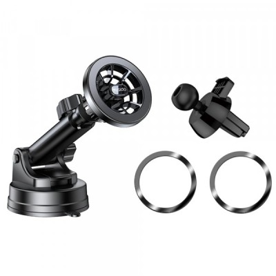 Suport Auto Magnetic Yesido C158, Universal, Negru foto