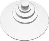 Set 31 Oglinzi Decorative Rotunde Argintii Acrilice MaffStuff, Diametru 14 cm, Rezistente la Umezeala, Montare Perete