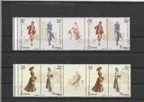 ROMANIA 2003 LP 1623 MODA SECOLULUI XX PERECHE CU VINIETA MNH NESTAMPILATA, Nestampilat