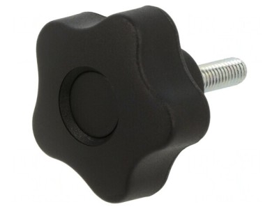 Buton de reglare negru &amp;Oslash;40mm Filet M6 20mm foto