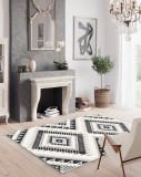 Covor Belgian, Richmond 15507, Gri/Alb, Diverse Dimensiuni - 80x150 cm