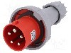 Conector alimentare AC, IEC 60309, IP67, 63A, 400V AC, 5 pini, PAWBOL - B.1050