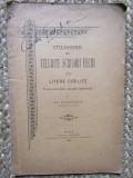 CULEGERE DE FELURITE SCRISORI VECHI CU LITERE CIRILICE - AL. ROSCULESCU 1896