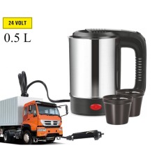 Termos electric cu cablu si 2 cani - 24V 250W 500ml