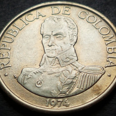 Moneda 1 PESO - COLUMBIA, anul 1974 * cod 4447 B