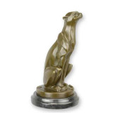 Ghepard- statueta din bronz pe un soclu din marmura BJ-2, Animale