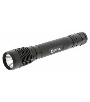 Lanterna cu carcasa din aluminiu neagra LED 10W Baterie tip C R14 foto