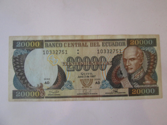 Ecuador 20000 Sucres 1997