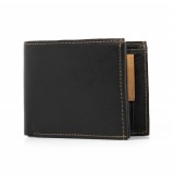 Cumpara ieftin Portofel barbati Manuel PT992, piele naturala, Negru/Maro