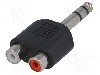 Adaptor RCA soclu x2, stereo