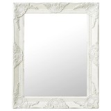 Cumpara ieftin Oglinda de perete in stil baroc, alb, 50 x 60 cm