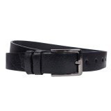 Curea batal barbati, eleganta pentru costum, din piele naturala, Negru, Latime 3.2cm, lungime pana la 170cm - CK86N