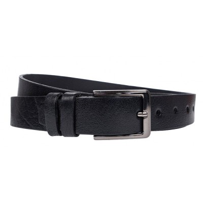 Curea batal barbati, eleganta pentru costum, din piele naturala, Negru, Latime 3.2cm, lungime pana la 170cm - CK86N foto