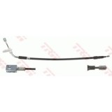 Cablu frana mana Mercedes A-Class (W169), 04.04-06.12, B-Class Sports Tourer (W245), 03.05-11.11, Stanga, pt frana disc, TRW