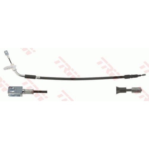 Cablu frana mana Mercedes A-Class (W169), 04.04-06.12, B-Class Sports Tourer (W245), 03.05-11.11, Stanga, pt frana disc, TRW