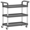 Carucior cu 3 niveluri, gri, 77x34x72 cm, aluminiu