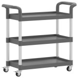 Cumpara ieftin Carucior cu 3 niveluri, gri, 77x34x72 cm, aluminiu