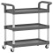Carucior cu 3 niveluri, gri, 77x34x72 cm, aluminiu