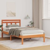 Cumpara ieftin Cadru de pat Maro 100 x 200 cm Lemn masiv de pin