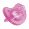 Suzeta Chicco silicon Physio monobloc forma ortodontica 0-6 luni roz