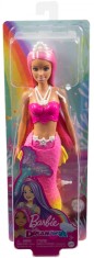 BARBIE DREAMTOPIA PAPUSA SIRENA CU PAR ROZ SI COADA ROZ foto