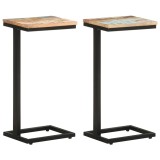 Cumpara ieftin Mese laterale, 2 buc., 31,5x24,5x64,5 cm, lemn masiv reciclat