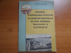 Cresterea si ingrasarea porcilor in complexe industriale cu flux continuu. Experimentat la I. C. Z. Rusetu foto