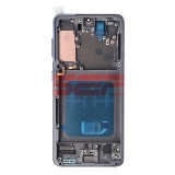 Display LCD Touchscreen cu Rama OLED Gri pentru Samsung Galaxy S21 G991