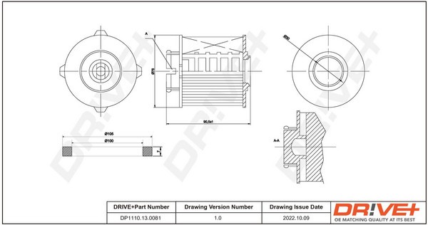Dr!ve+ DP1110.13.0081 filtru combustibil