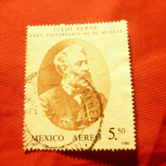 Serie Mexic 1980 - Jules Verne ,1 val. stampilata
