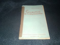 GRAMATICA SI COMPUNERE MANUAL PENTRU CLASA A IV A 1960 foto