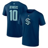 Seattle Kraken tricou de bărbați Matty Beniers #10 Stack Logo Name &amp;amp; Number - XL, Fanatics Branded