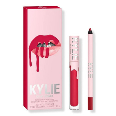 Set ruj de buze si creion, Kylie, Matte Lip Kit, 402 Mary Jo K foto