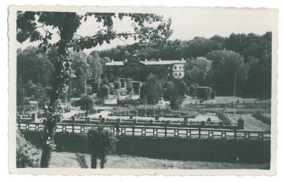 4707 - SOVATA, Mures, Park Queen Mary - old postcard, real PHOTO - used - 1924 foto