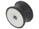Atenuator vibrații ELESA GANTER M10 &Oslash;50mm, gumă, 30x10mm, 3326N