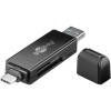 Cititor card reader USB 3.0 si USB TYPE C pentru SDXC SDHC MicroSD, Goobay