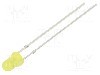 Dioda LED, 3mm, galbena, 220...330mcd, 20mA, 1,8...2,6V, OPTOSUPPLY - OSYYR23134A