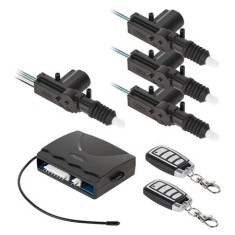 Kit &icirc;nchidere centralizata auto Peiying 1+3 cu telecomanda, 12V, 50 m
