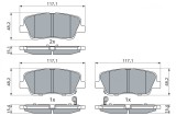 BOSCH 0 986 495 370 set placute frana,frana disc