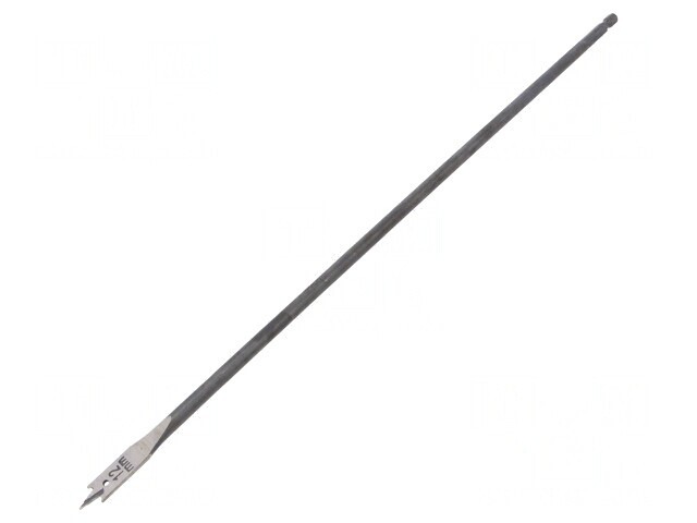 Burghiu Lemn 12mm x 400mm HSS Oțel Rapid