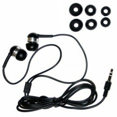 Casti in-ear cu fir, 3 dopuri incluse, 20Hz - 22000Hz, 112dB, 32?, negru