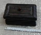 Cutiuta din lemn negru 15 cm. lungime bijuterii