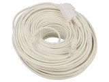 Cablu Telefon RJ45 Goobay 60679, 50m Alb cu Mufă F TAE