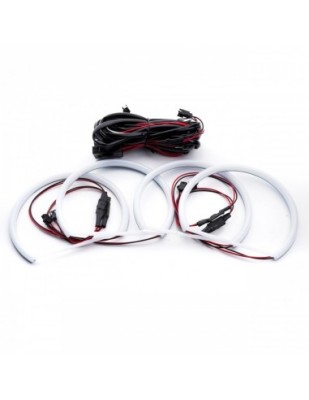Kit Angel Eyes LED COTTON pentru BMW E46 Coupe/Cabrio Fara Facelift, far Bosch - 4x146mm foto