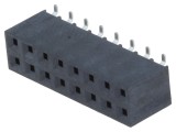 Soclu pini mamă 16 pini 2,54mm SMT 2x8 aurit
