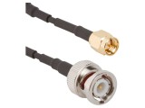 Cablu coaxial 2m BNC tată - SMA tată, 50&Omega;, Amphenol RF