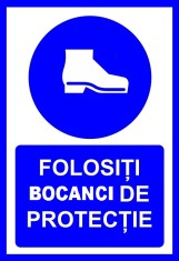Placuta folositi bocanci de protectie foto